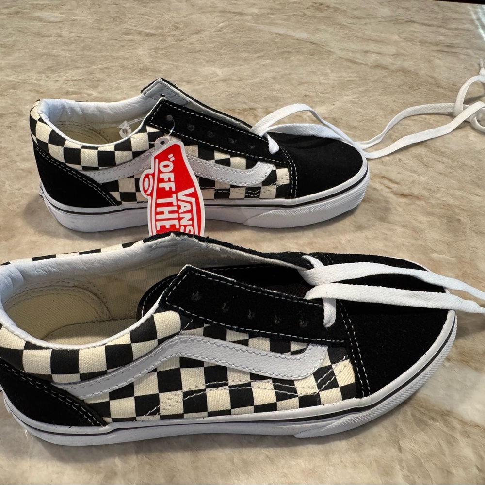 Vans Kids Old Skool, Primary Checker Black and White